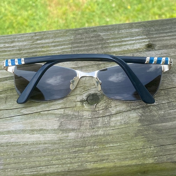 Liz Claiborne metallic teal half rim glasses frames L615 0DA4 - Picture 5 of 13